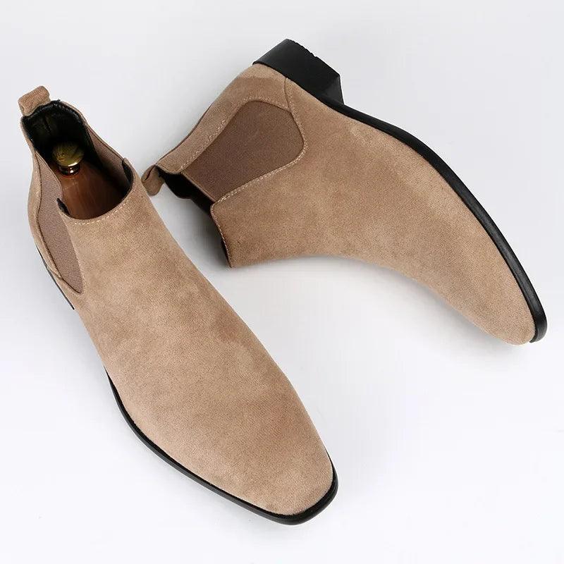 George – Herren Chelsea Stiefel im Wildleder-Look