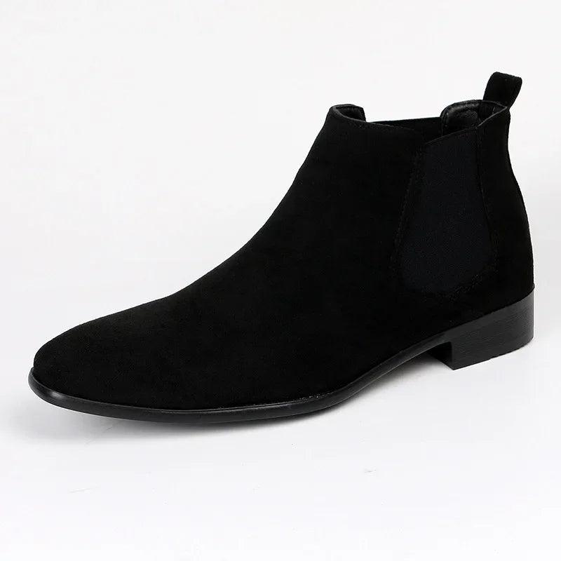 George – Herren Chelsea Stiefel im Wildleder-Look