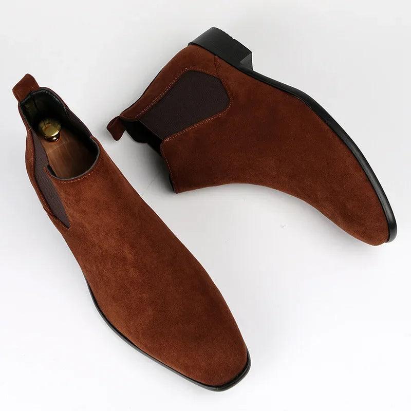 George – Herren Chelsea Stiefel im Wildleder-Look