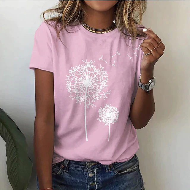 Nianna - Frauen Sommer T-Shirt Kurzarm