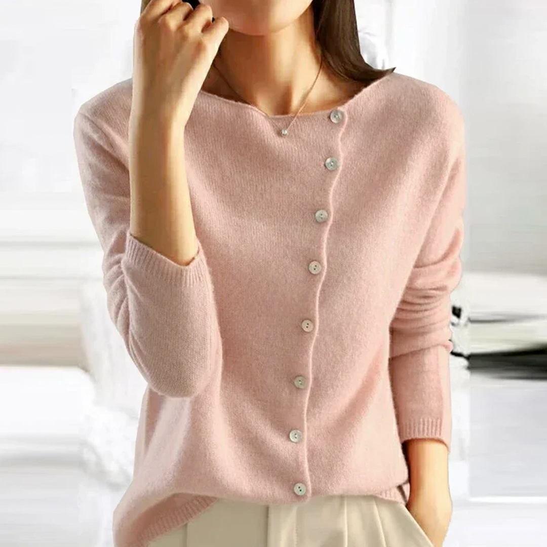 Florence - Stilvolle Strickjacke mit Knopfleiste