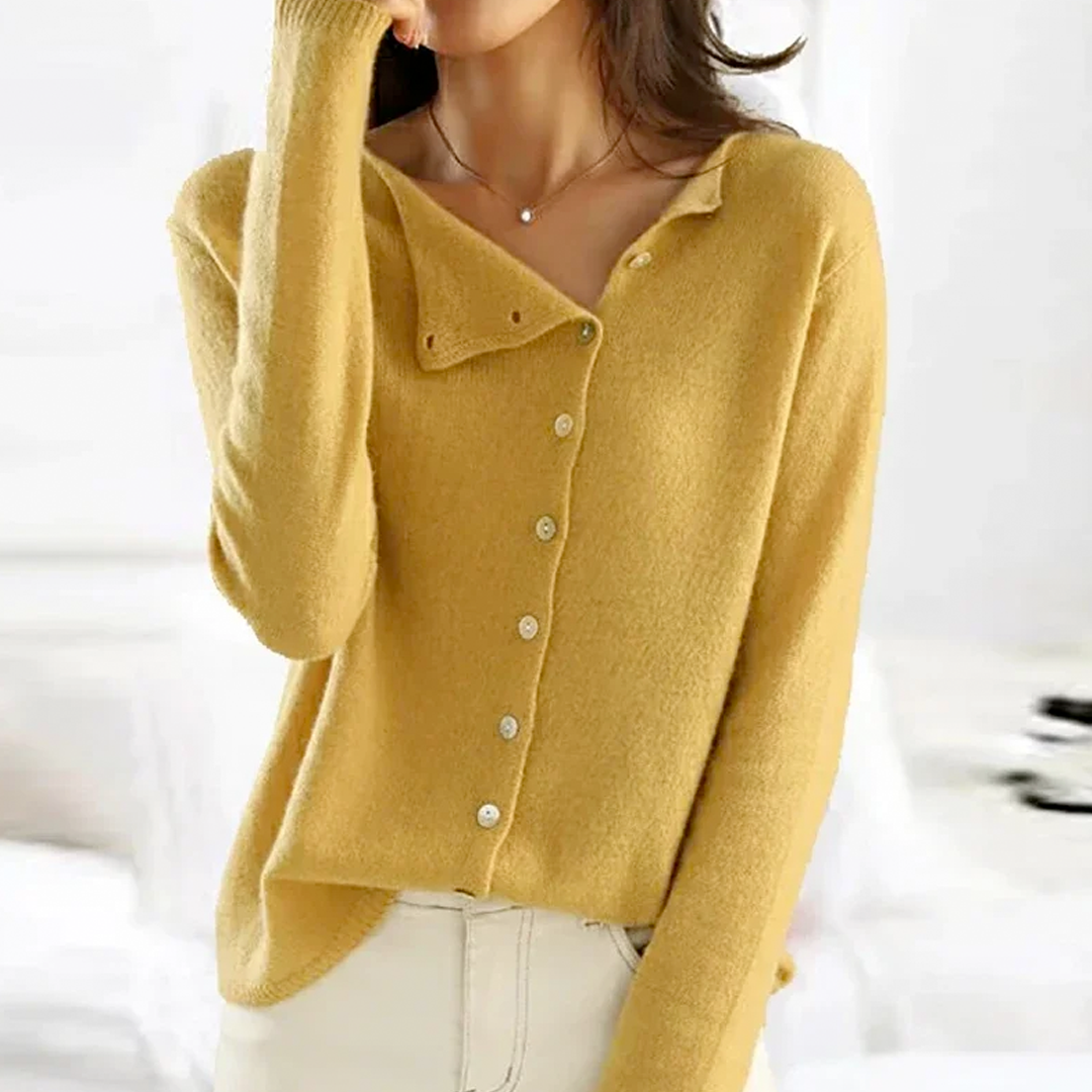 Florence - Stilvolle Strickjacke mit Knopfleiste