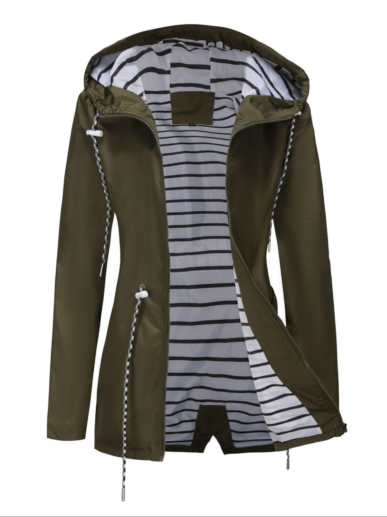 Nathalie – Lange Jacke, Wasserdicht
