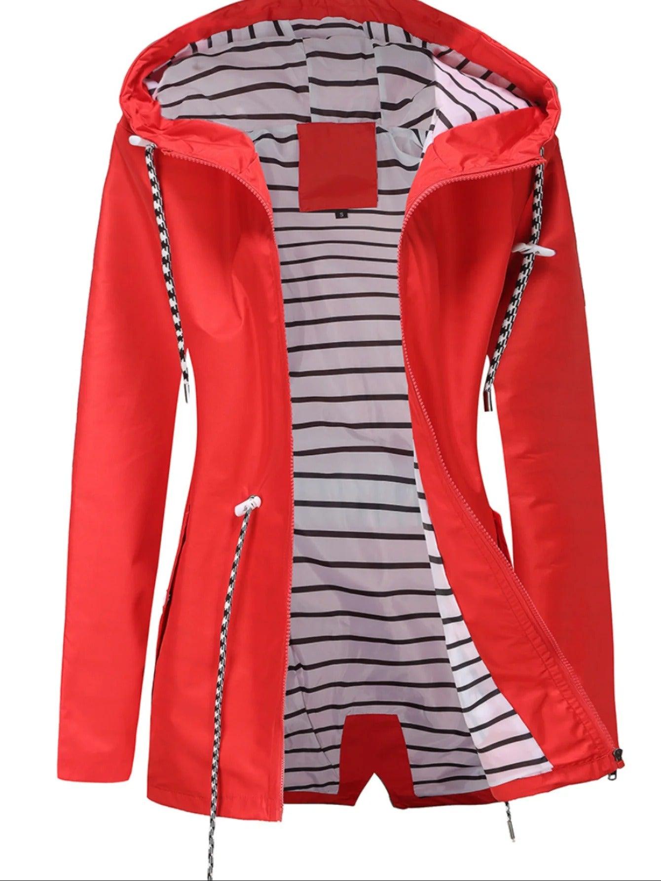 Nathalie – Lange Jacke, Wasserdicht