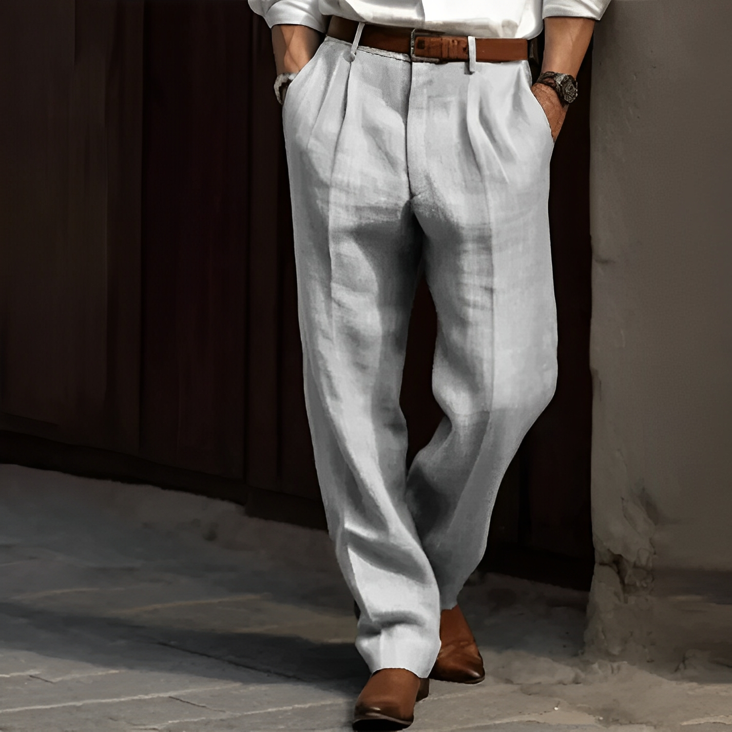 Zaiden - Retro-Hose mit geradem Bein für Herren