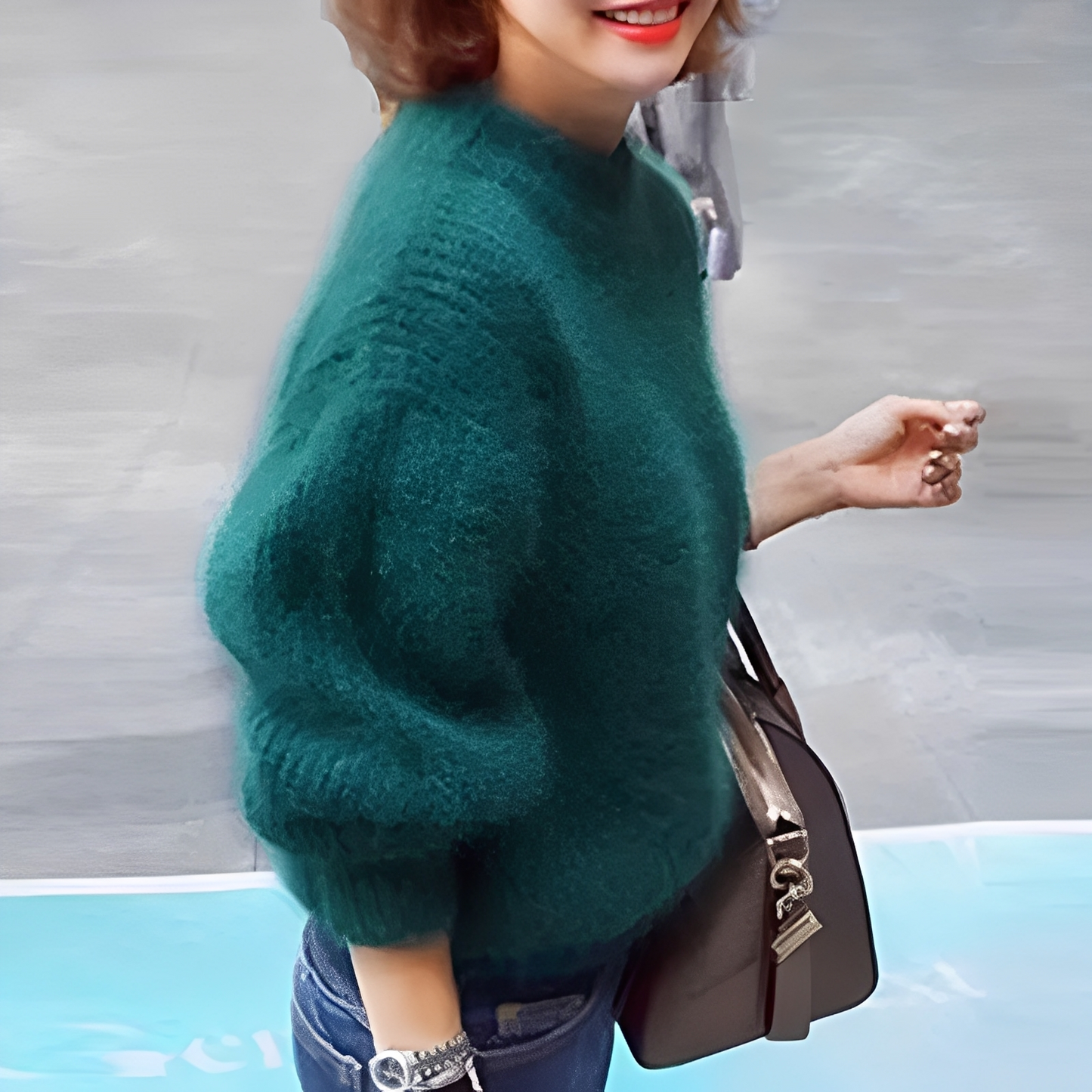 Brenda – Vintage Pullover im Angora-Look