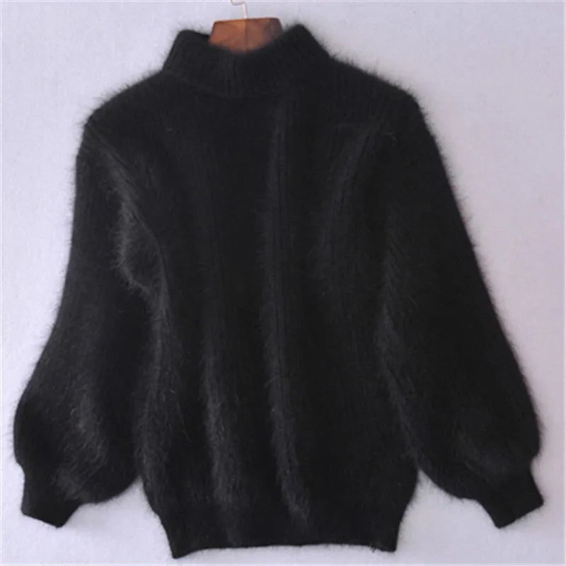 Brenda – Vintage Pullover im Angora-Look