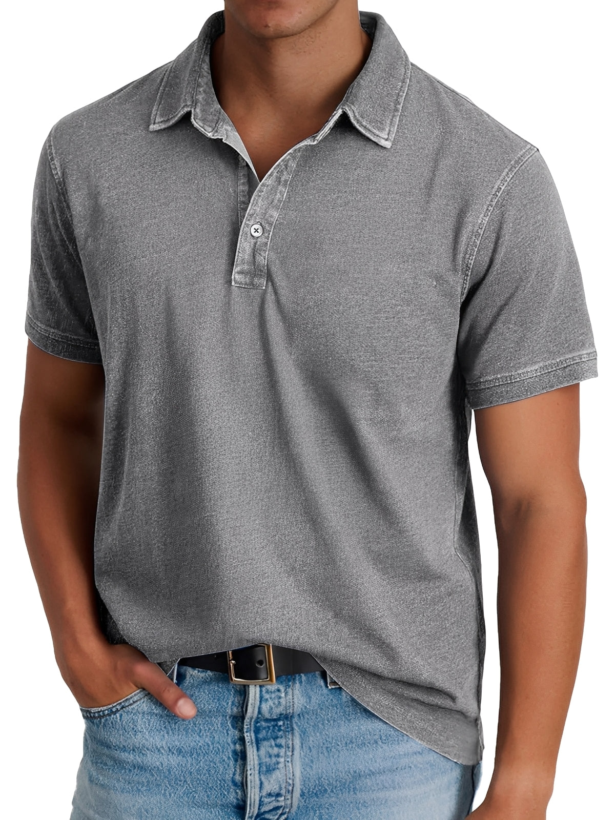 Darrell - Modernes, locker geschnittenes Poloshirt für Herren