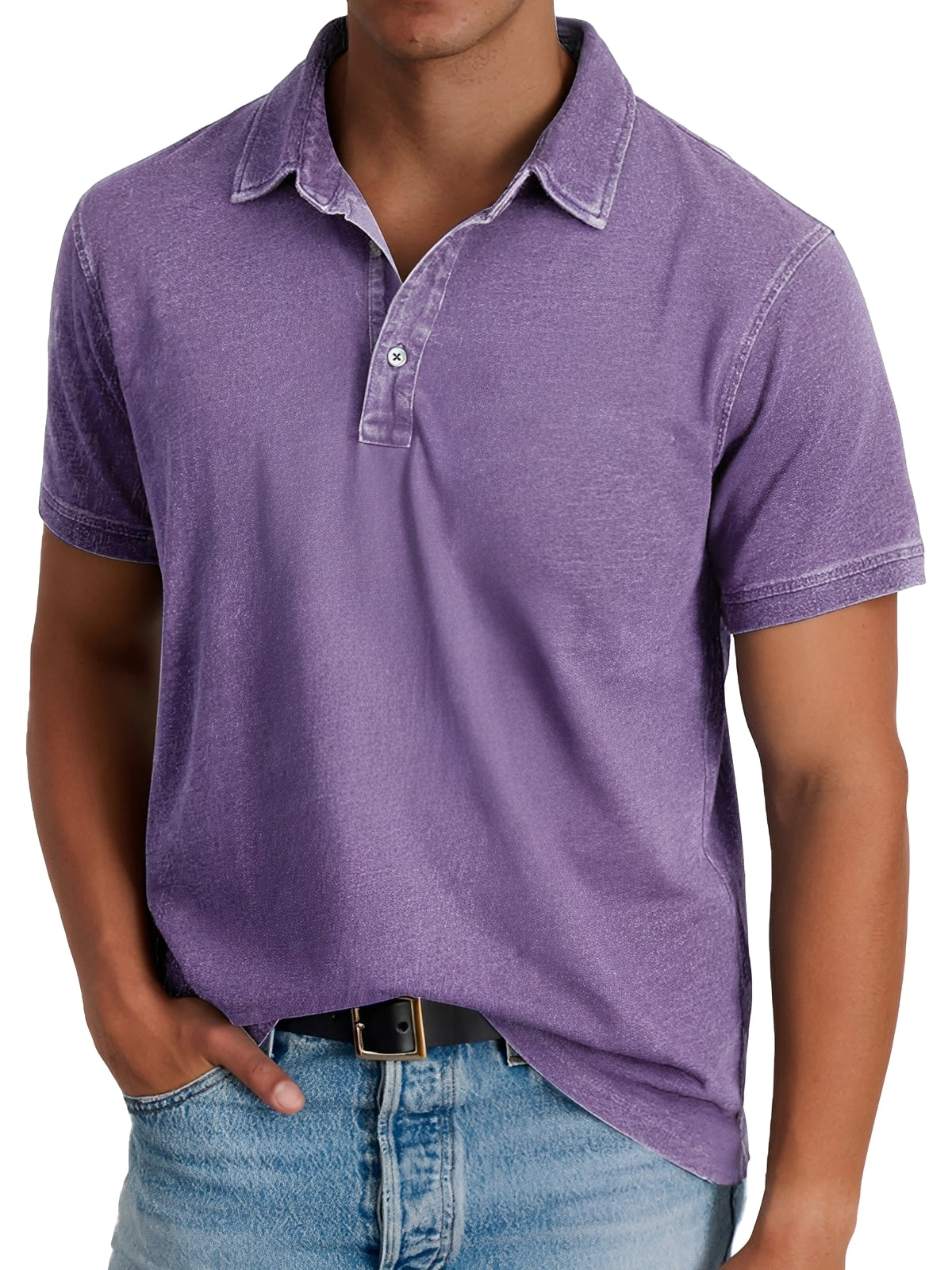 Darrell - Modernes, locker geschnittenes Poloshirt für Herren