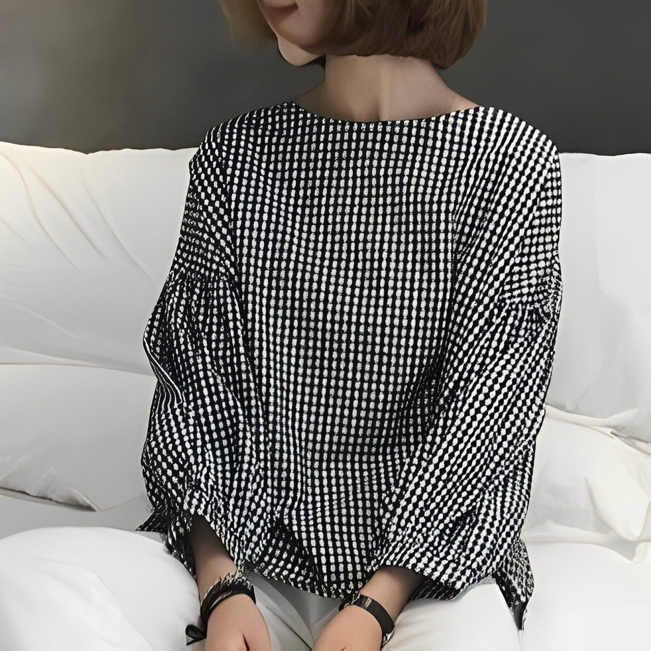 Tahlia - Lässiges Karohemd mit asymmetrischem Design für Damen