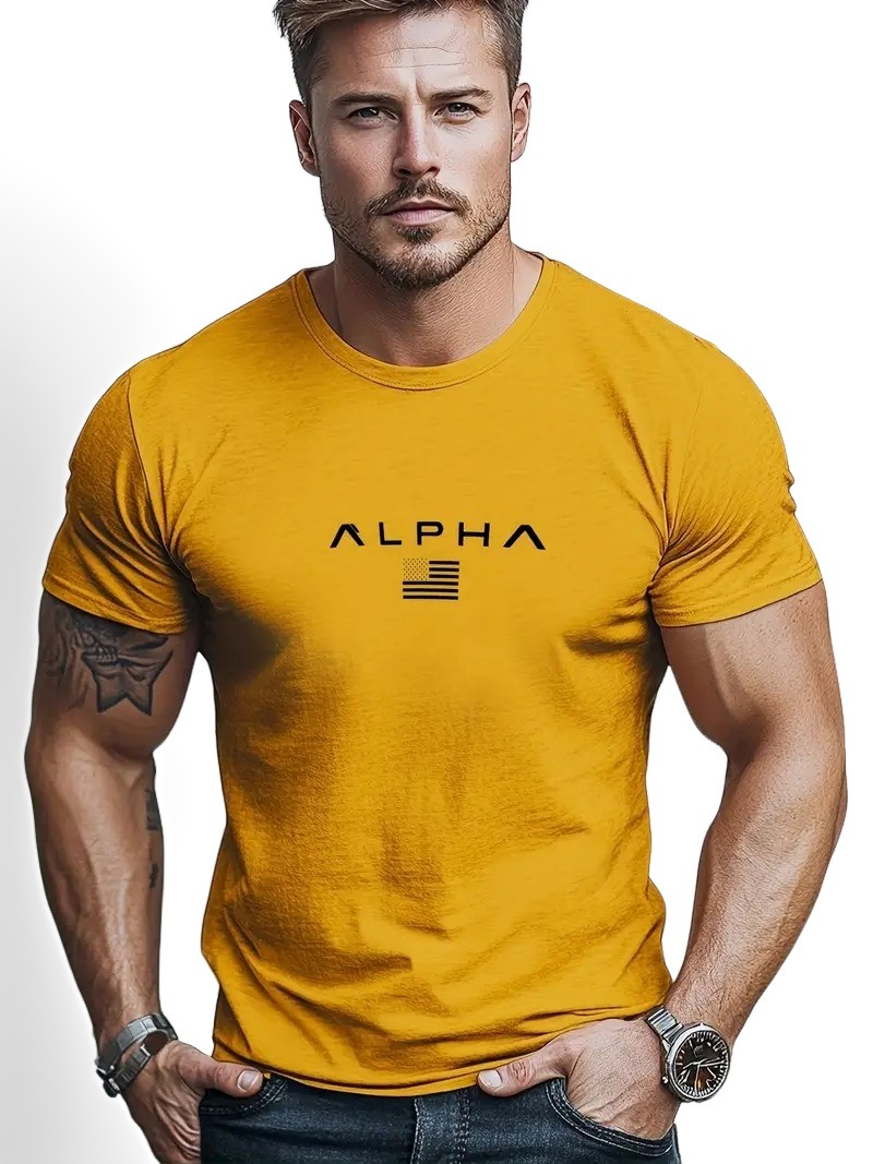 Neal - Schlichtes T-Shirt mit Rundhalsausschnitt für Herren