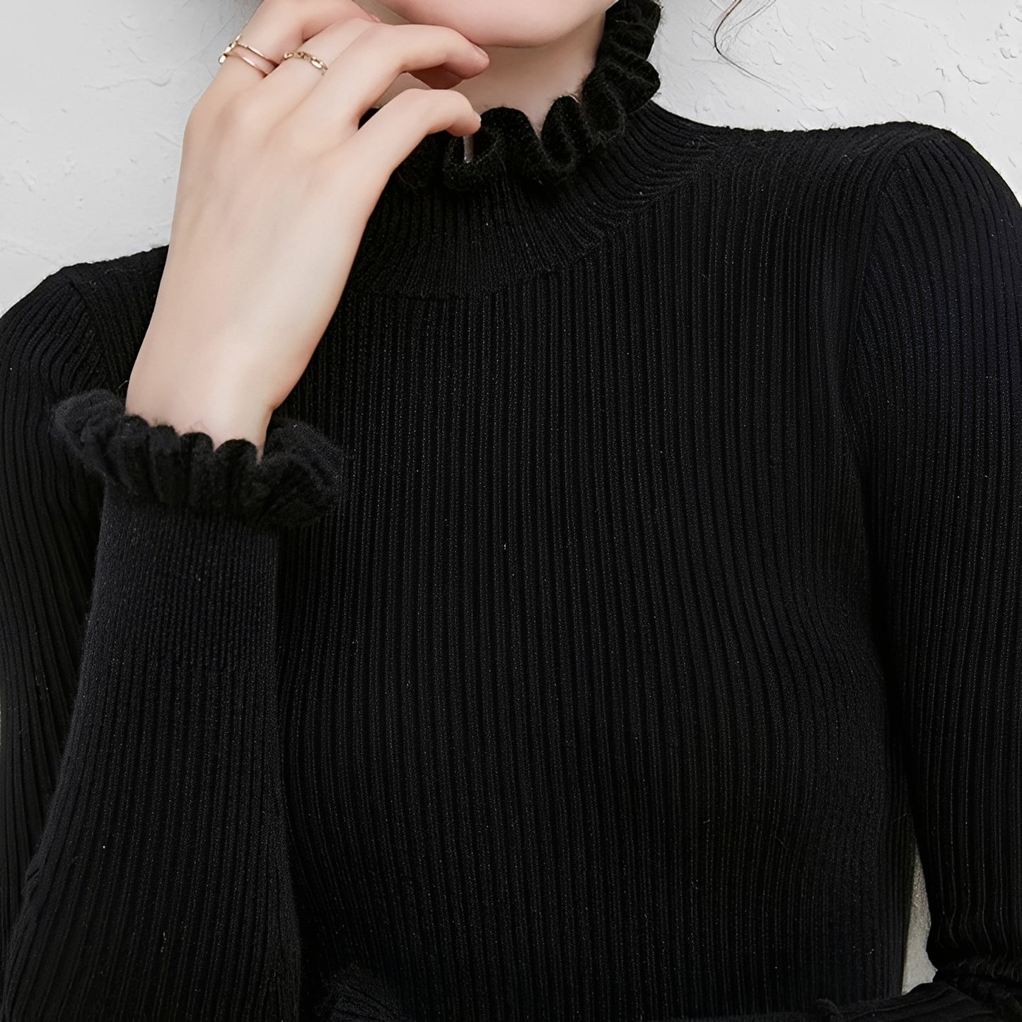Keitha - Schlank geschnittener Kaschmirpullover für Damen