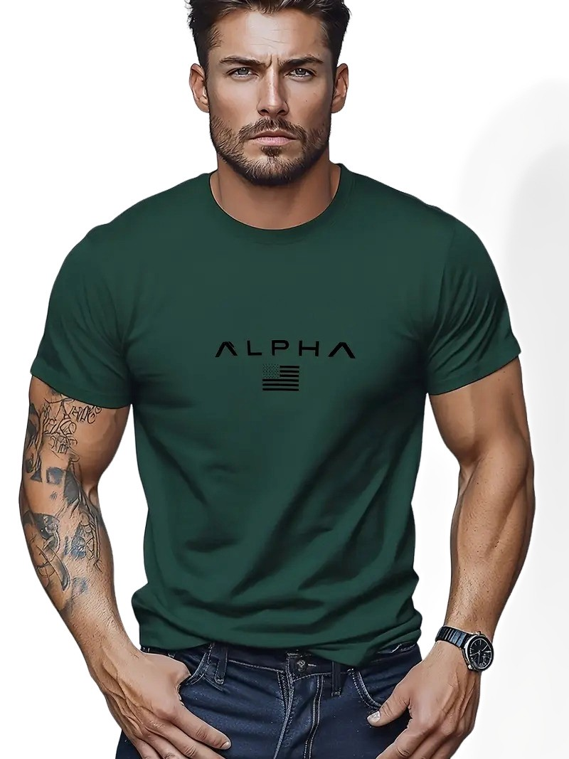 Neal - Schlichtes T-Shirt mit Rundhalsausschnitt für Herren