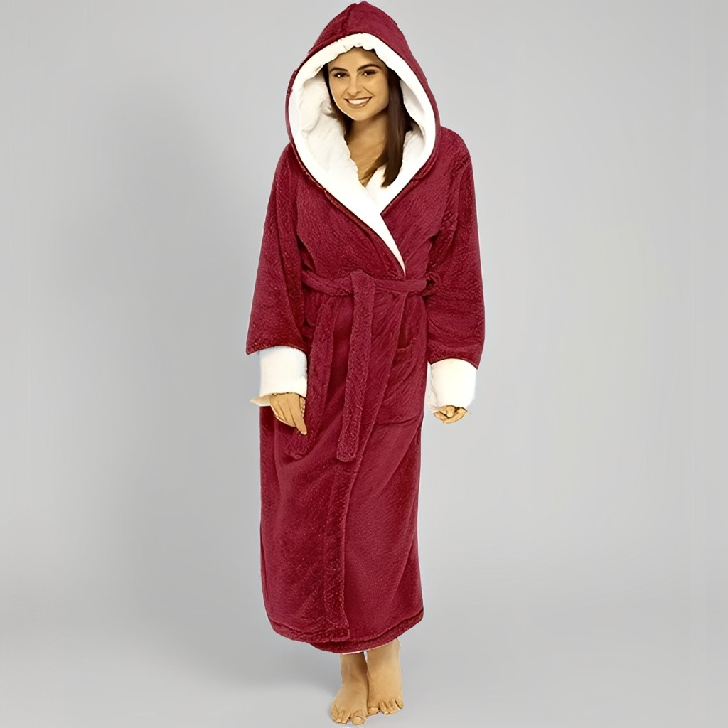Aleta - Weicher, langer Bademantel für Damen