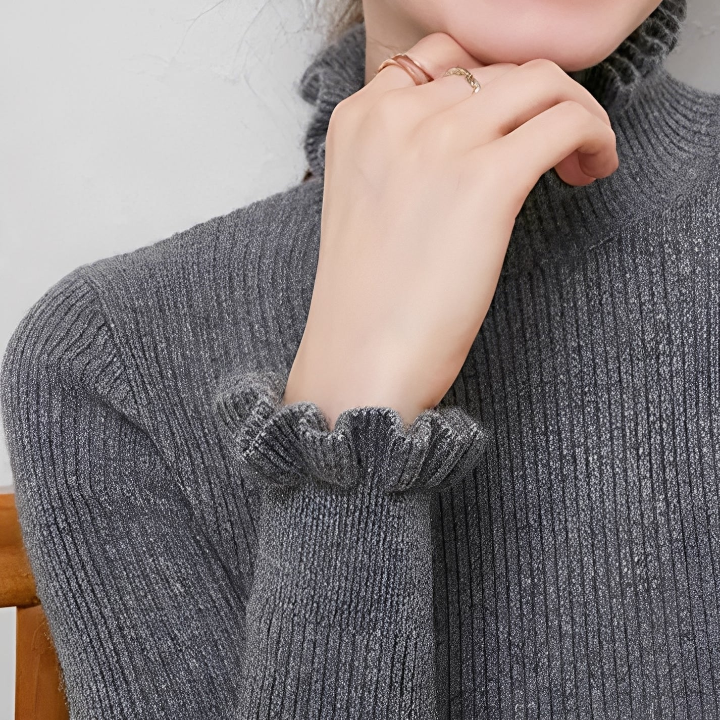 Keitha - Schlank geschnittener Kaschmirpullover für Damen