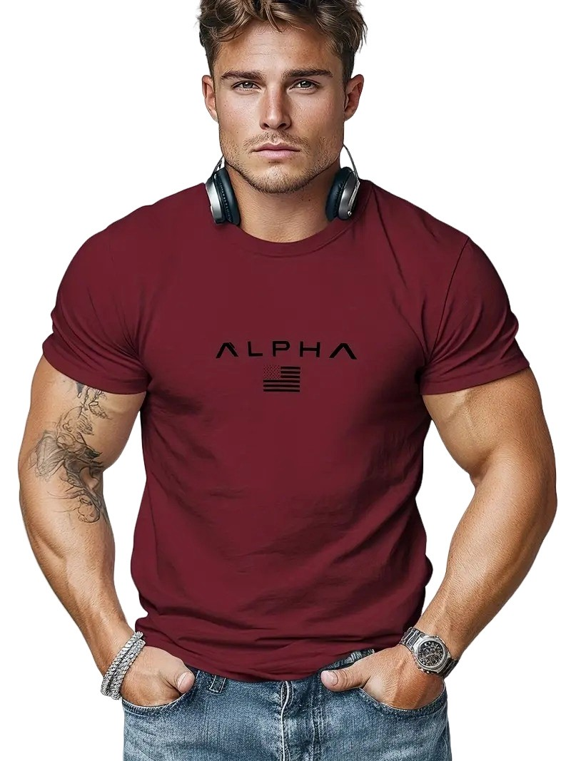 Neal - Schlichtes T-Shirt mit Rundhalsausschnitt für Herren
