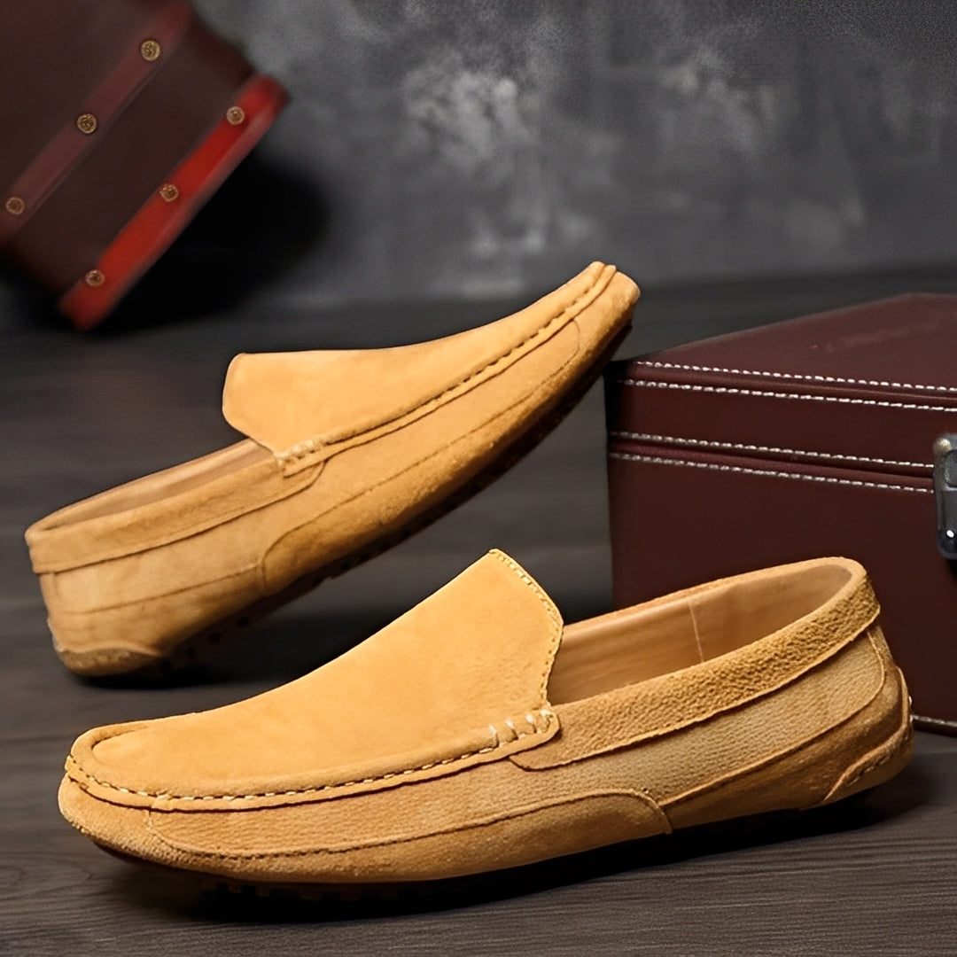 Cameron - Lässige, elegante Wildleder-Slipper für Herren
