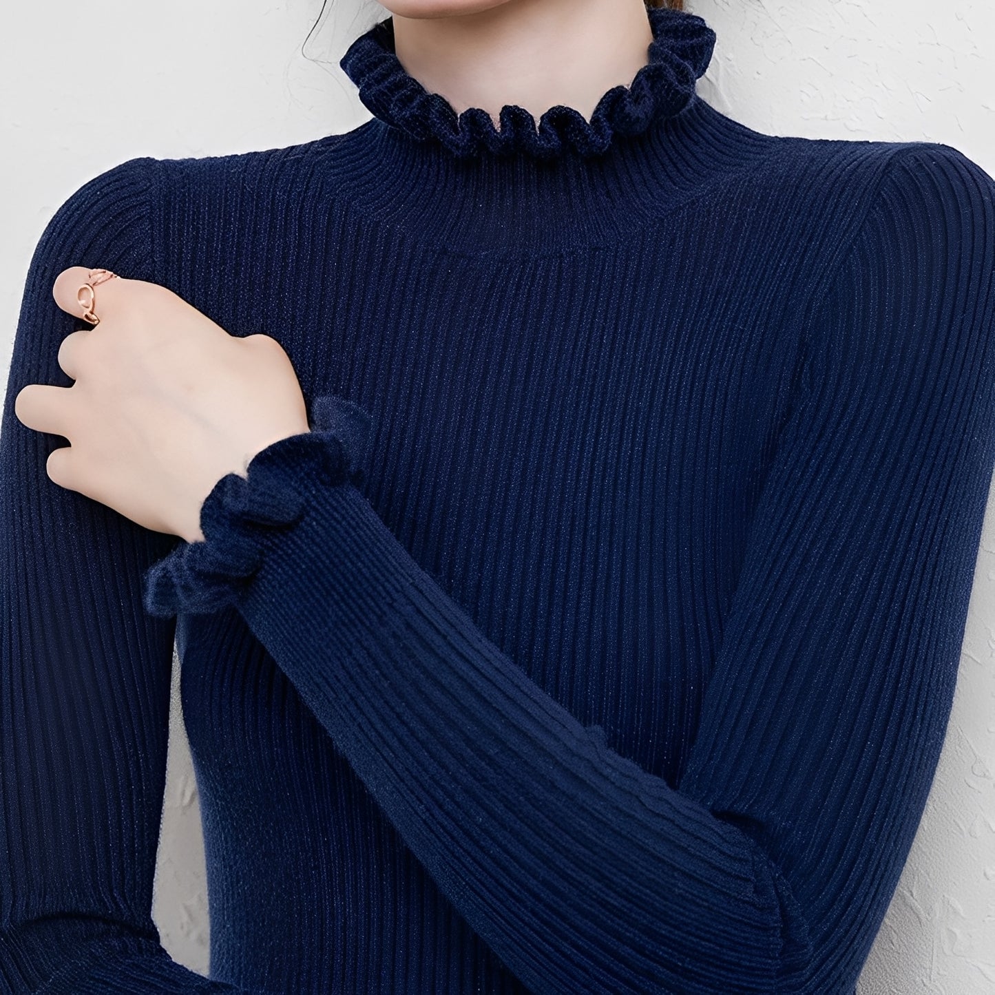 Keitha - Schlank geschnittener Kaschmirpullover für Damen