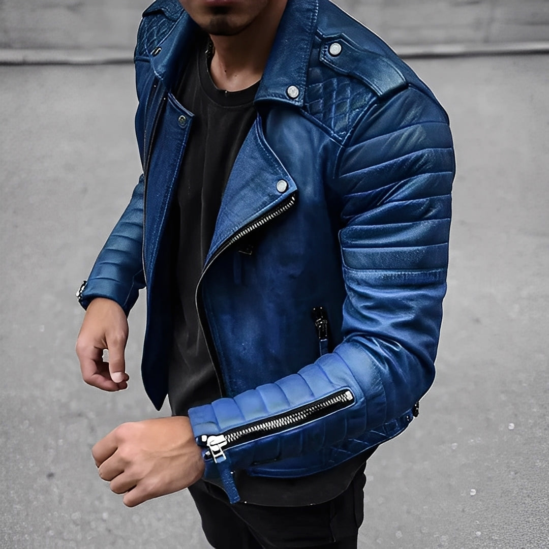 Easton - Retro-Lederjacke für Herren im stilvollen Design