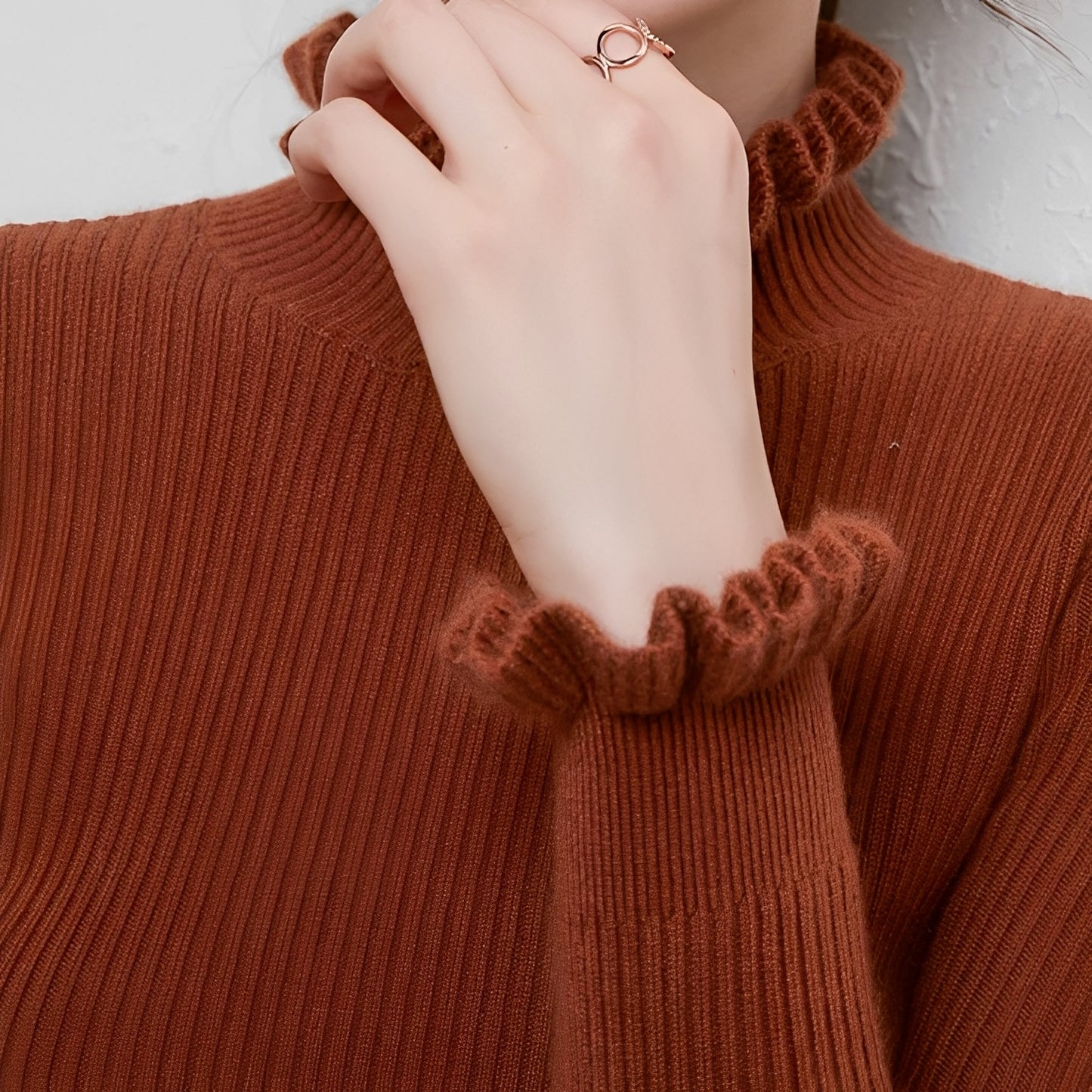 Keitha - Schlank geschnittener Kaschmirpullover für Damen
