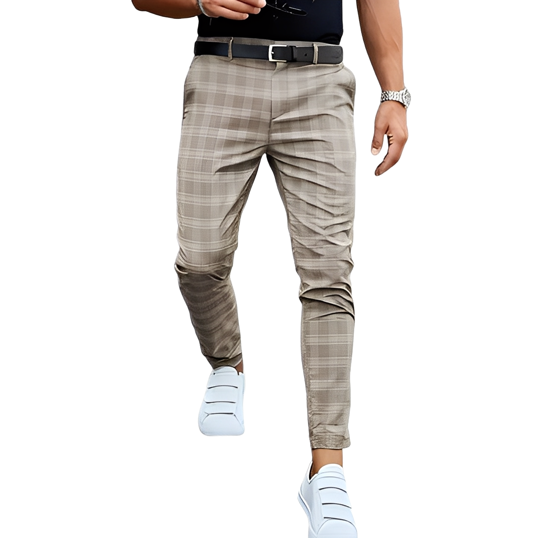 Deacon - Lässige Slim-Fit-Hose mit Karomuster für Herren