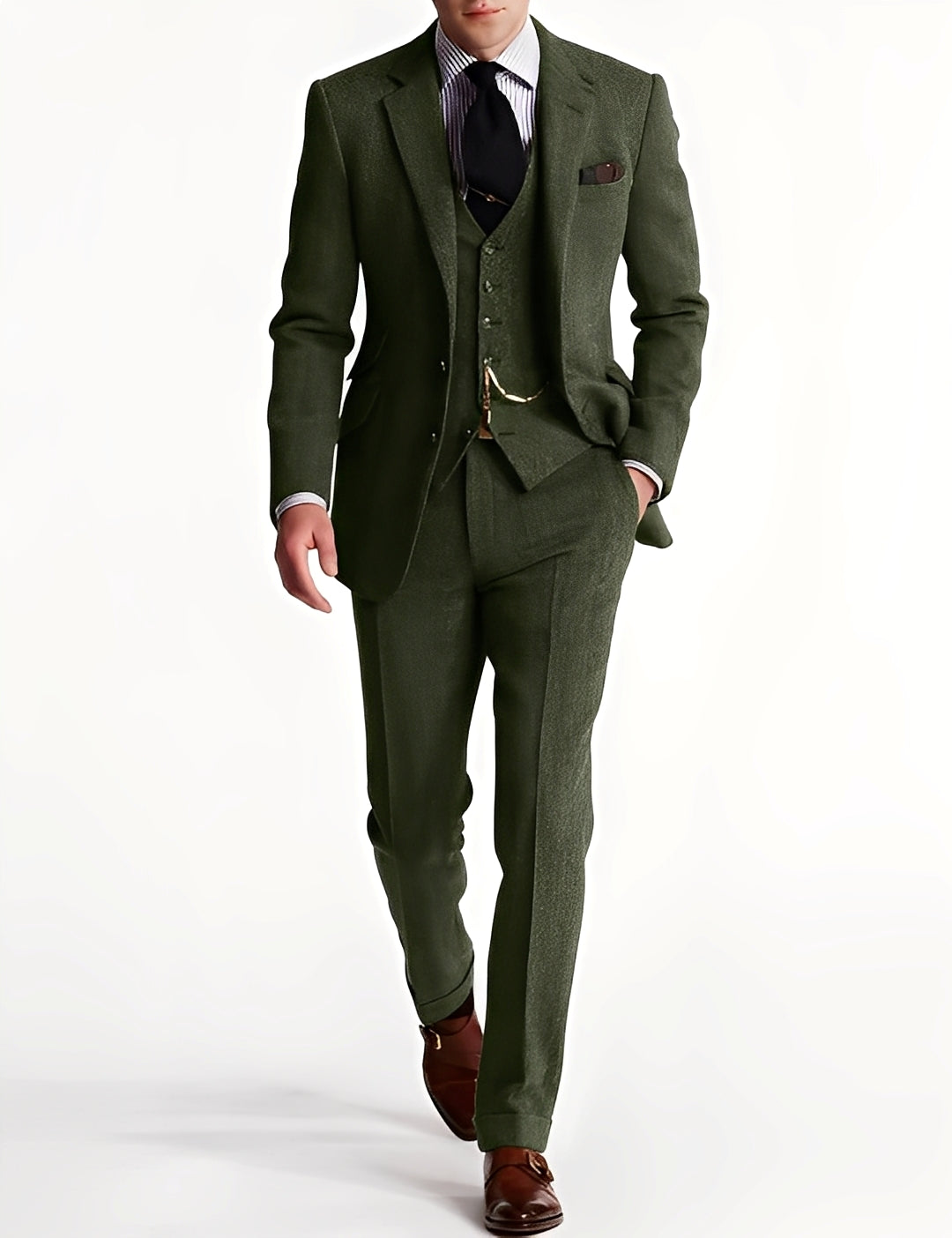 Desmond - Formeller dreiteiliger Tweed-Smoking für Herren