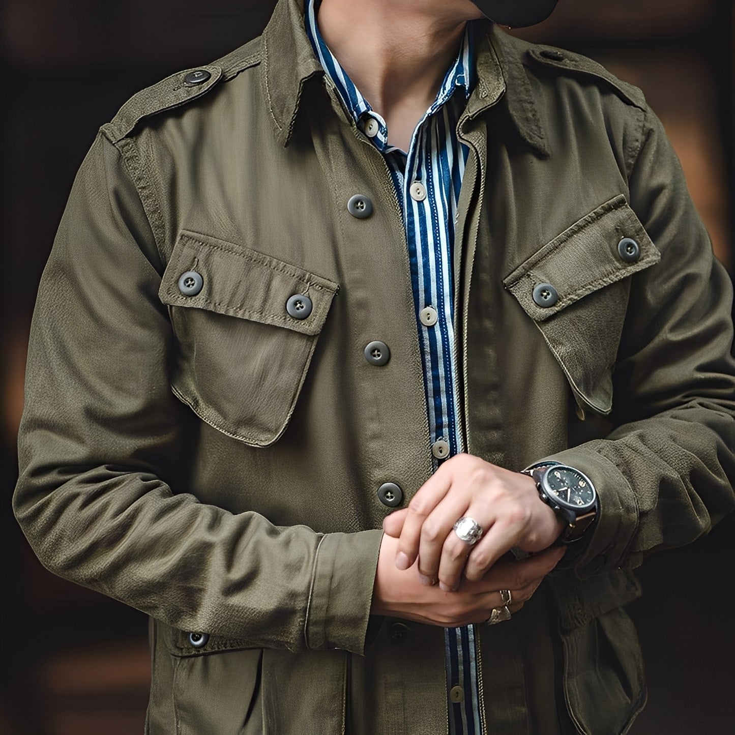 Arnold - Klassische Waschjacke mit Taschen für Herren