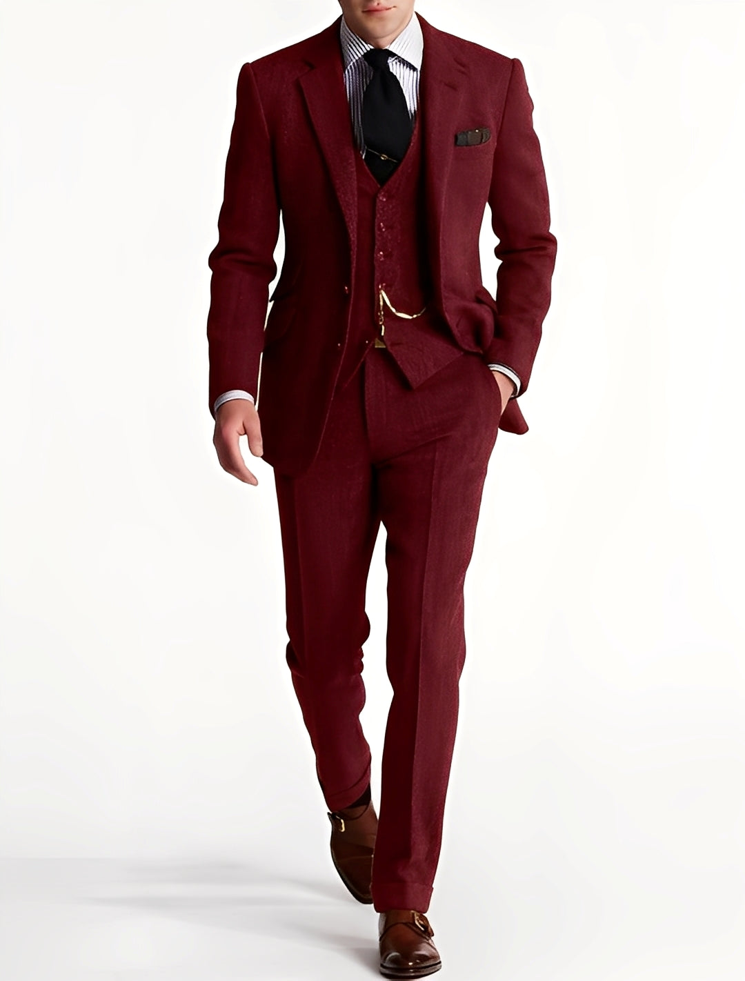Desmond - Formeller dreiteiliger Tweed-Smoking für Herren