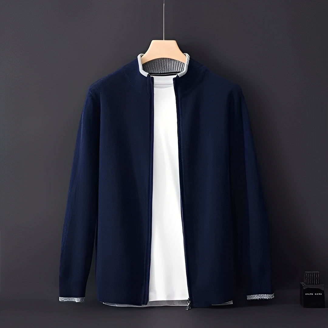 Brendon - Lässiger Cardigan mit Reißverschluss für Herren