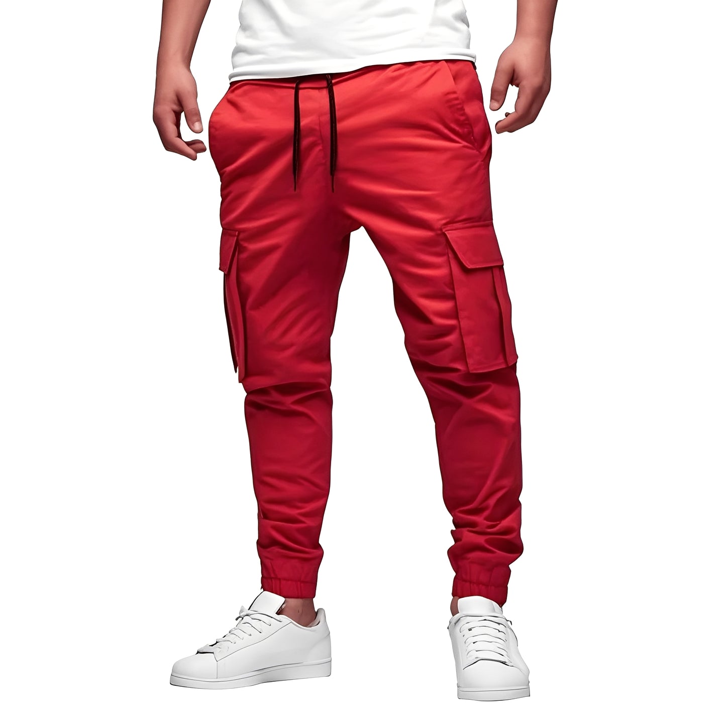 Tevin - Lässige, schmal geschnittene Stretch-Cargohose für Herren