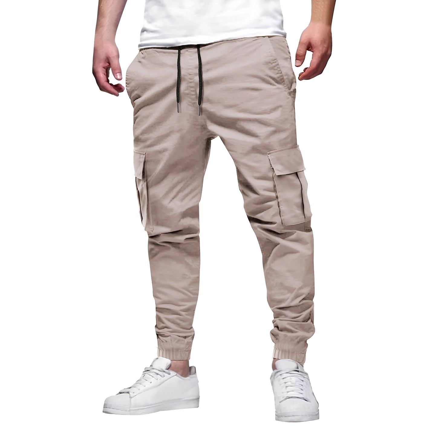 Tevin - Lässige, schmal geschnittene Stretch-Cargohose für Herren