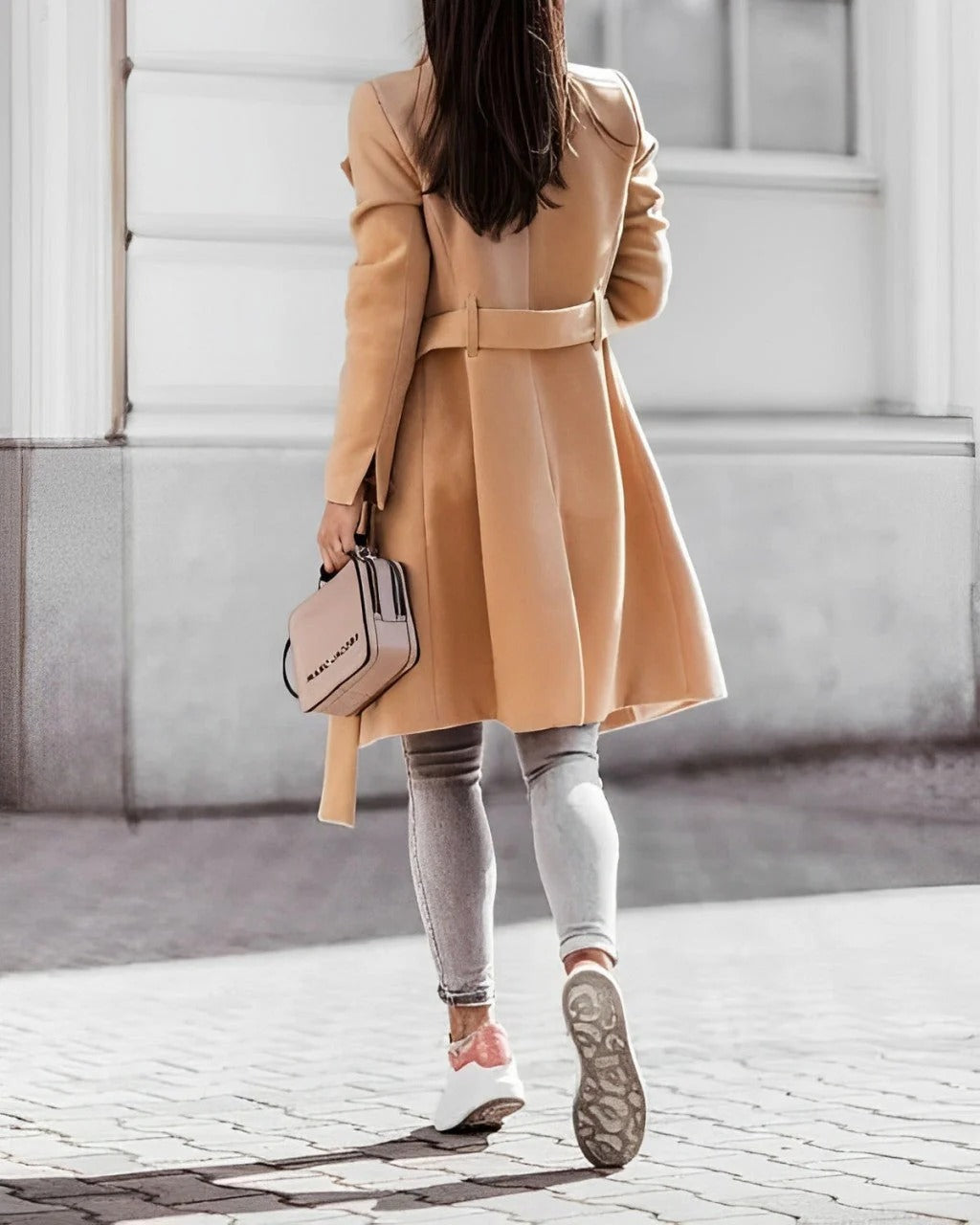Deena - Eleganter, bequemer Wollmantel für Damen