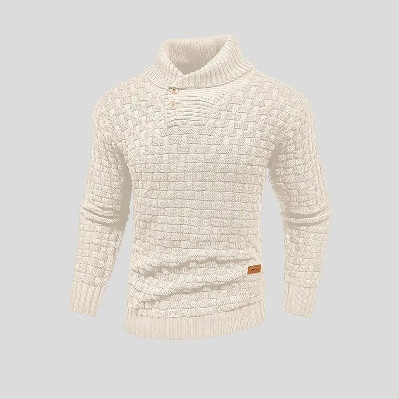 Eldon - Stilvoller Strickpullover mit Knöpfen für Herren