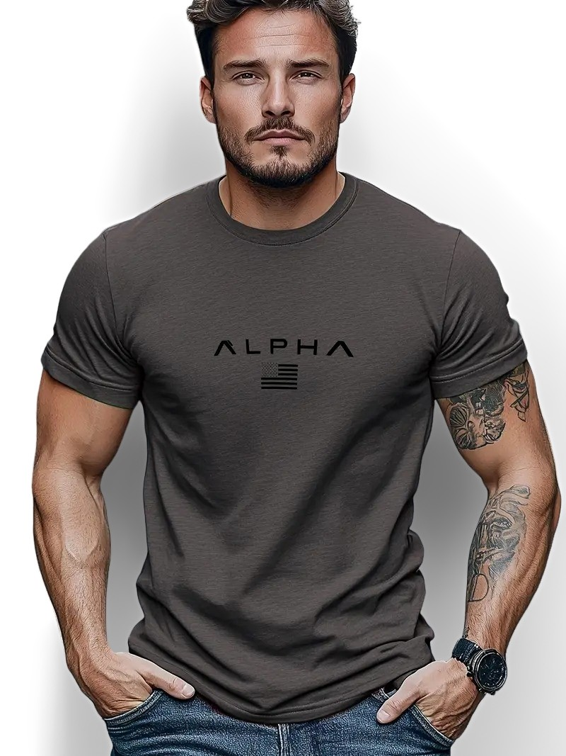 Neal - Schlichtes T-Shirt mit Rundhalsausschnitt für Herren