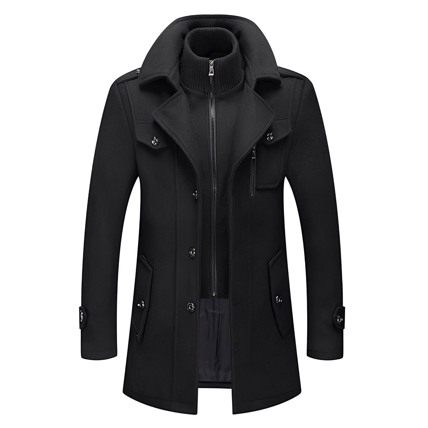 Jerald - Eleganter langer Trenchcoat für Herren