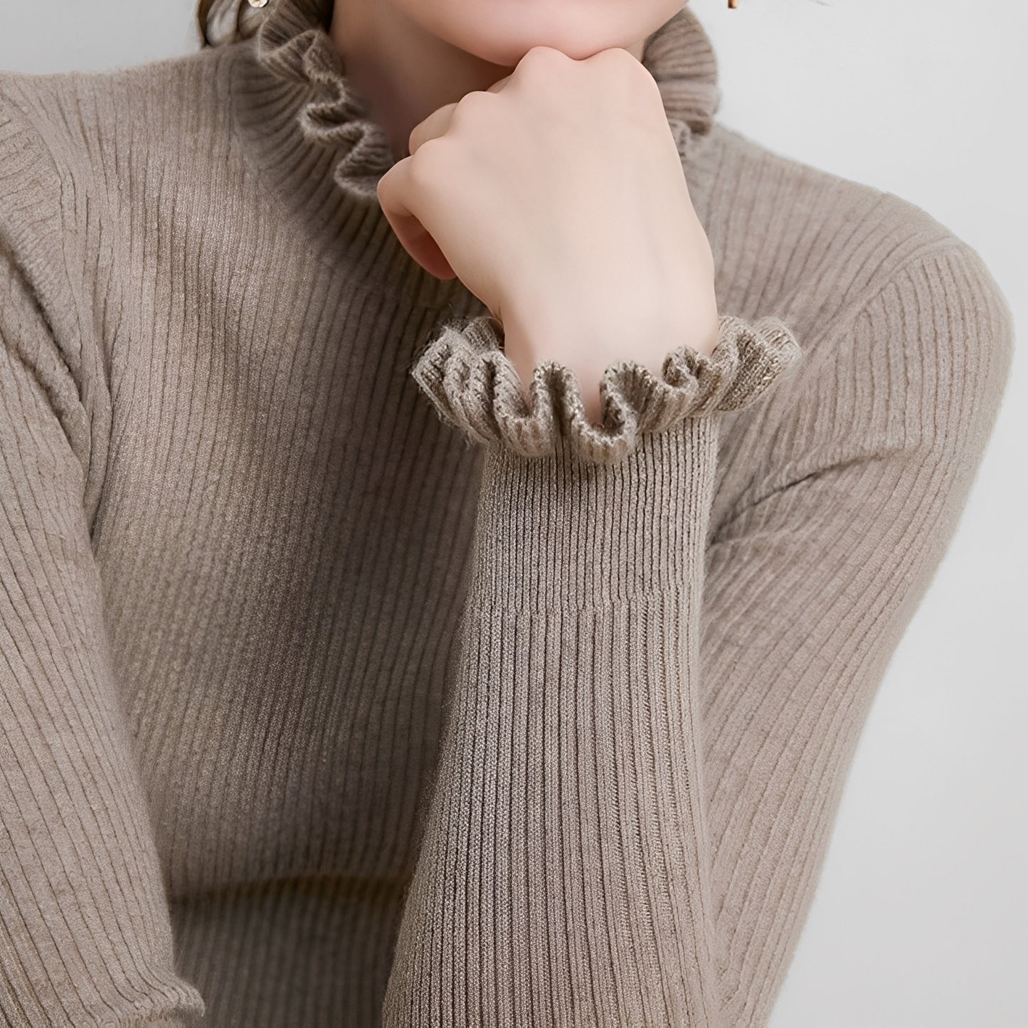 Keitha - Schlank geschnittener Kaschmirpullover für Damen