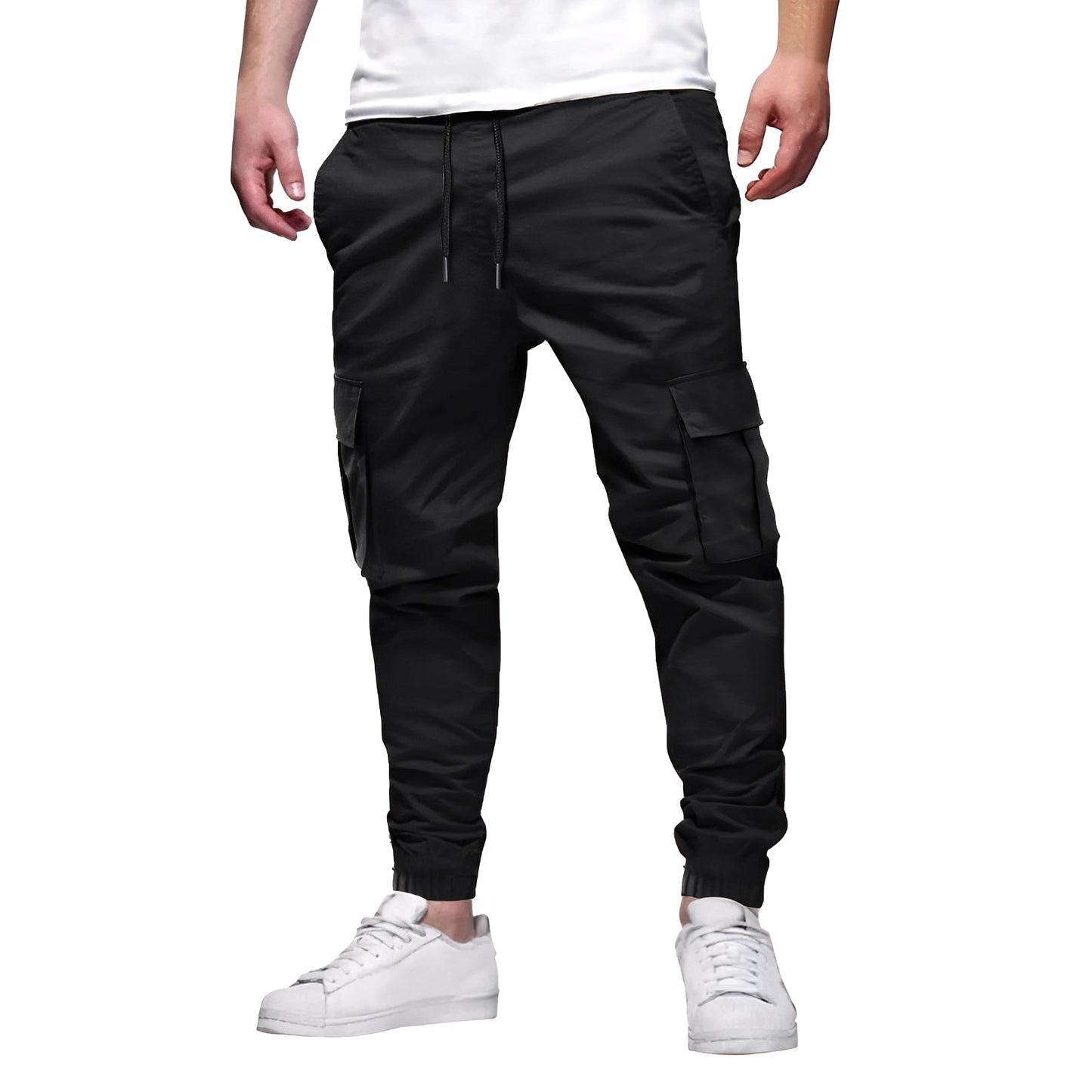 Tevin - Lässige, schmal geschnittene Stretch-Cargohose für Herren