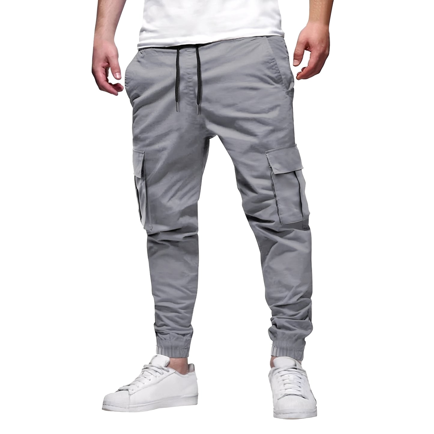 Tevin - Lässige, schmal geschnittene Stretch-Cargohose für Herren