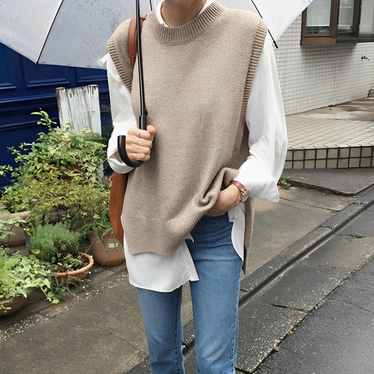 Emmeline - Stilvolle, locker sitzende Strickweste für Damen