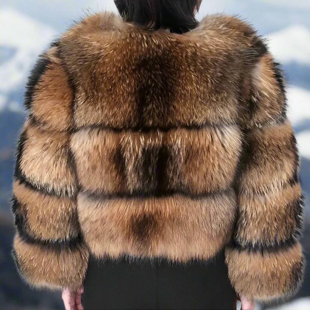 Twila - Eleganter, dichter Pelzmantel für Damen