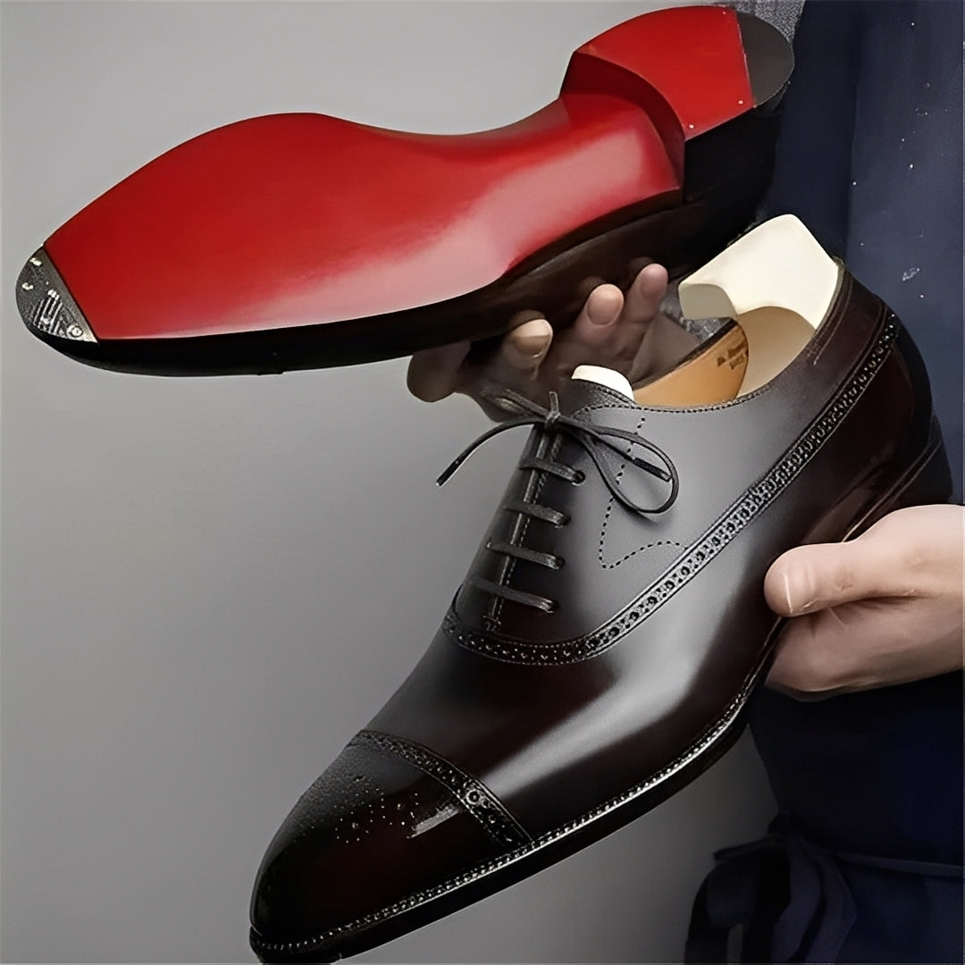 Fulton - Moderne formelle Lederschuhe mit Brogue-Details für Herren