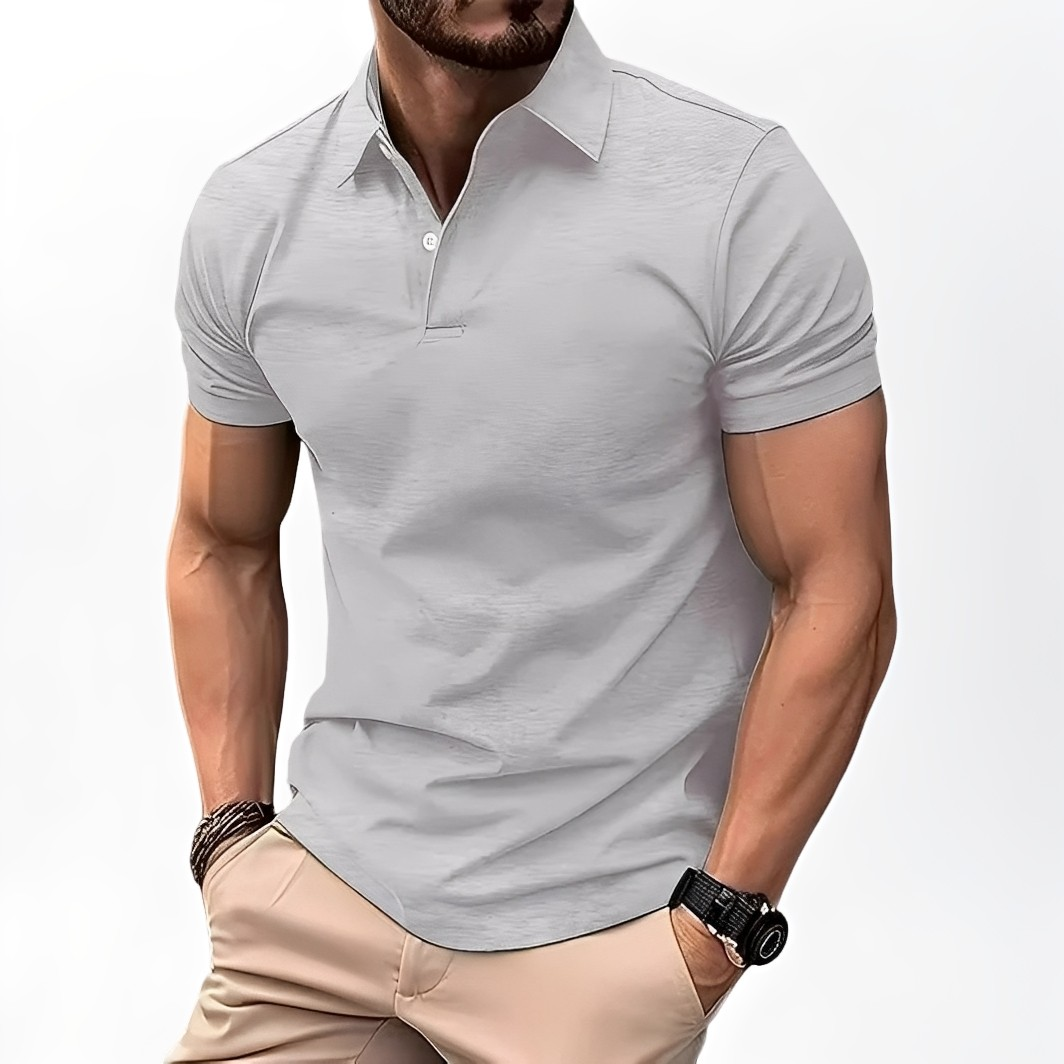 Deacon - Bequemes kurzärmeliges Poloshirt für Herren