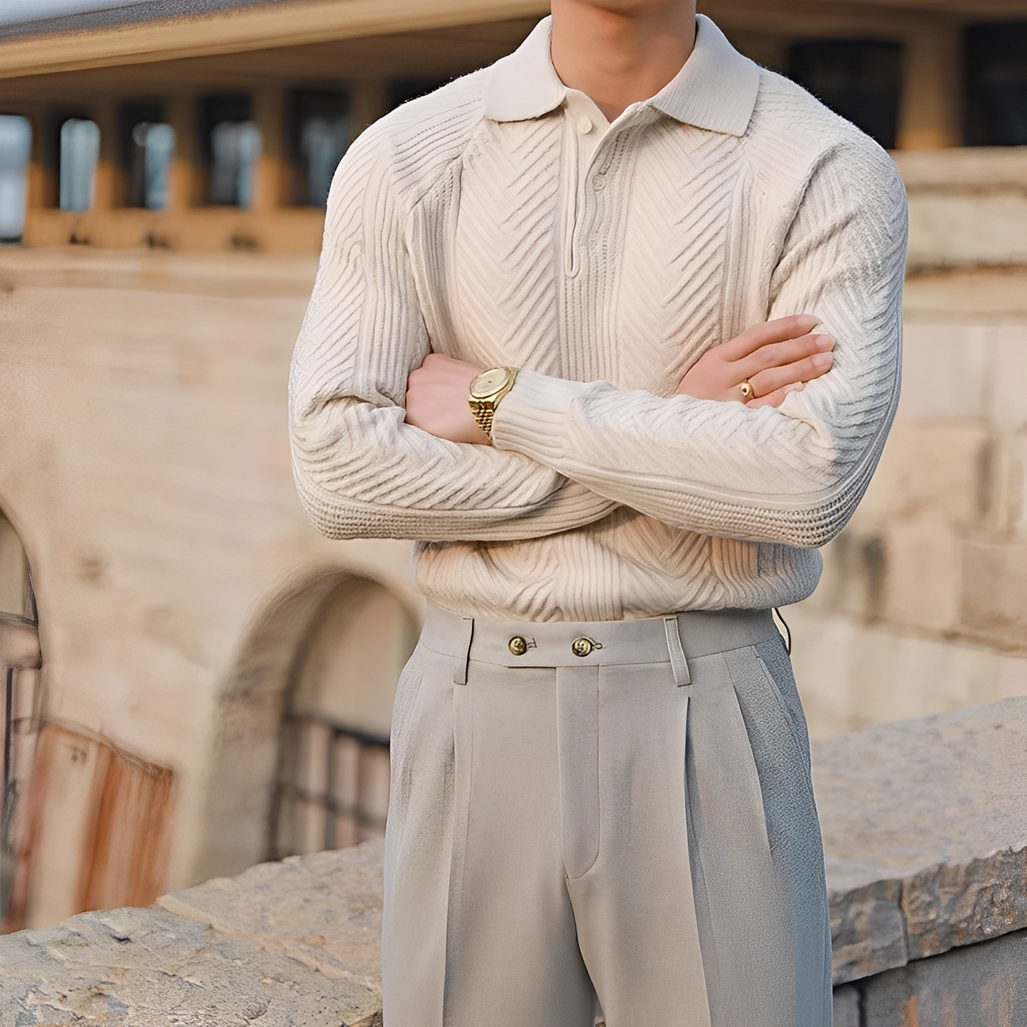 Darius – Strickpullover mit langen Ärmeln