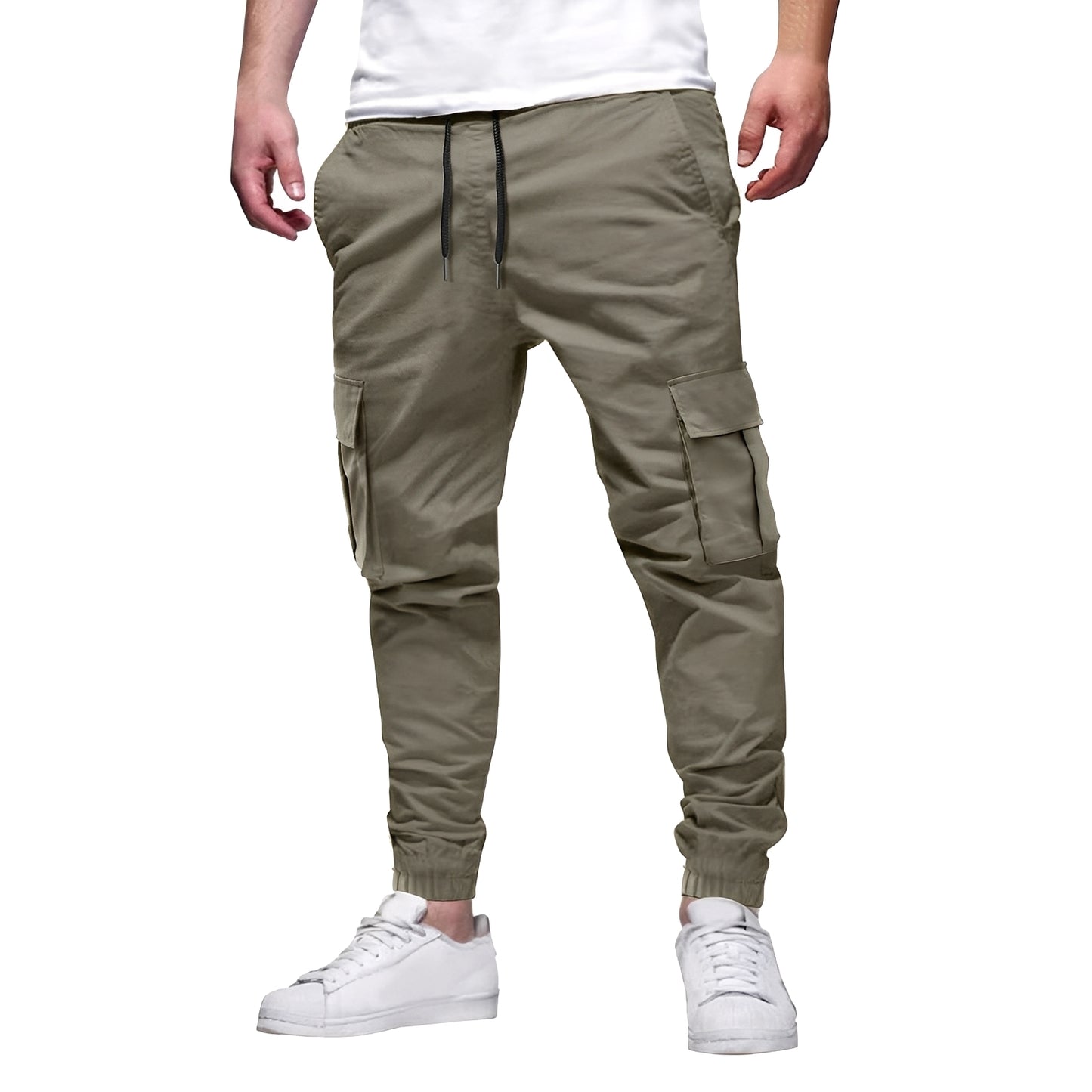 Tevin - Lässige, schmal geschnittene Stretch-Cargohose für Herren