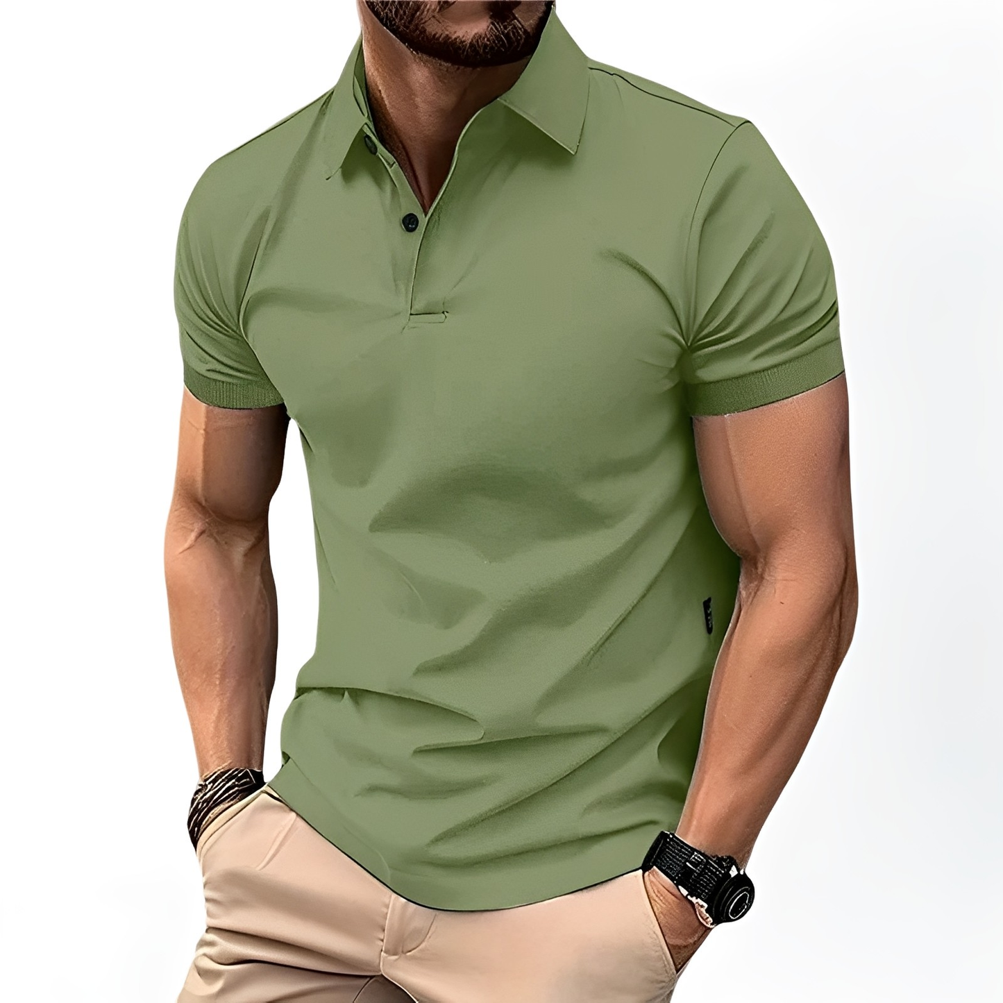 Deacon - Bequemes kurzärmeliges Poloshirt für Herren