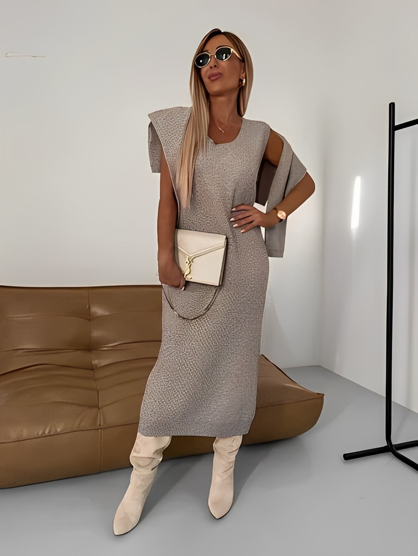 Cherice - Elegantes, locker gestricktes Set für Damen