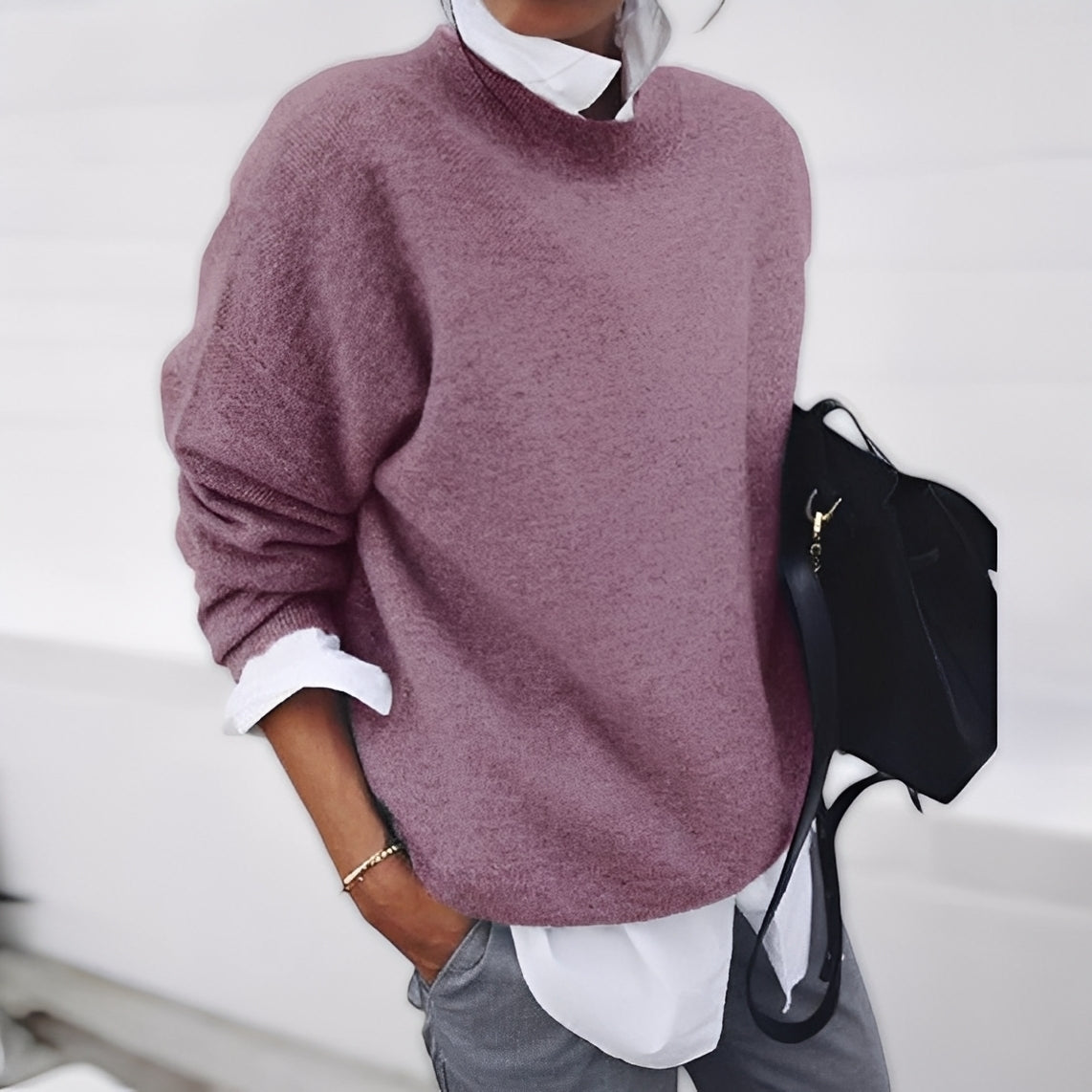 Zinnia - Stilvoller warmer Kaschmirpullover für Damen