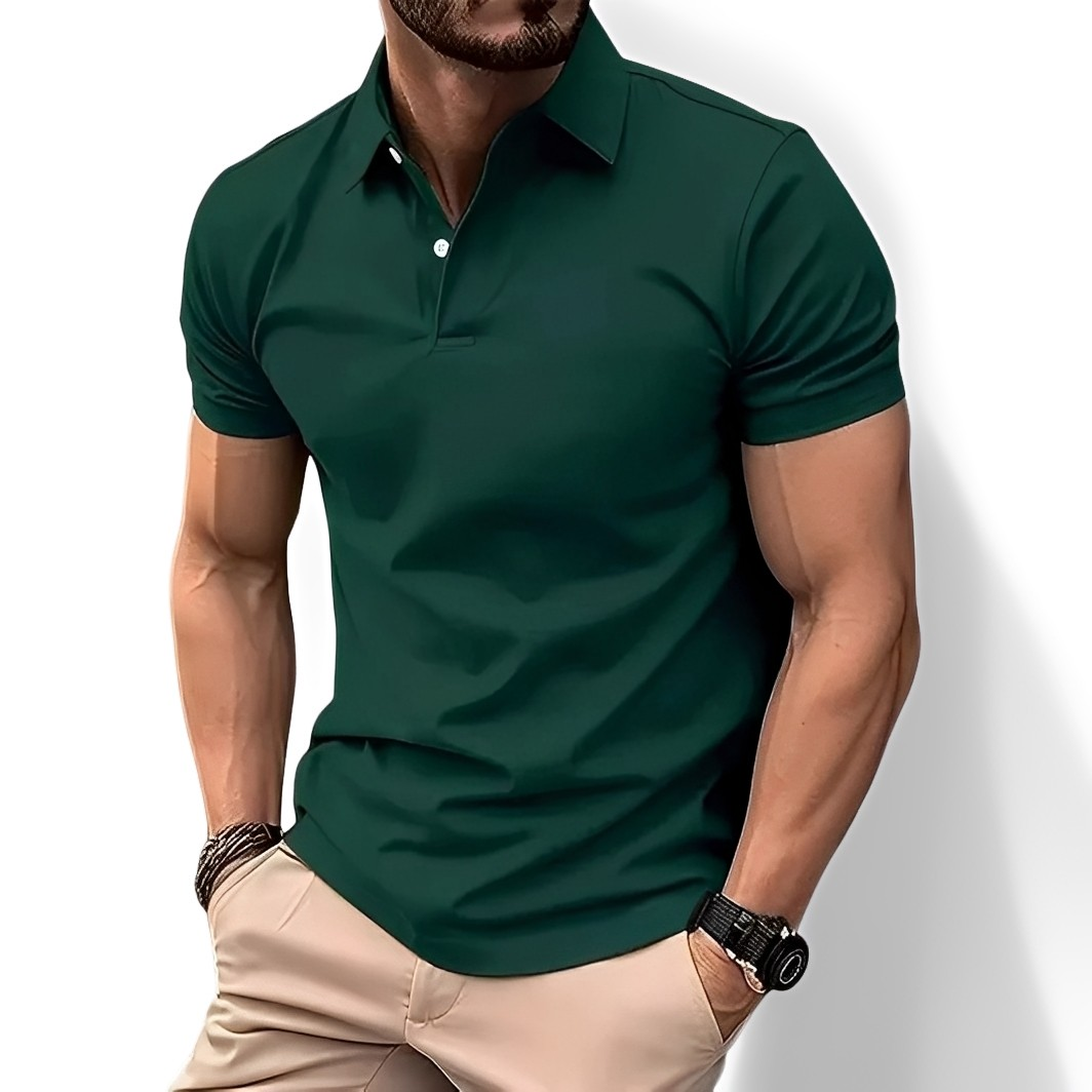 Deacon - Bequemes kurzärmeliges Poloshirt für Herren