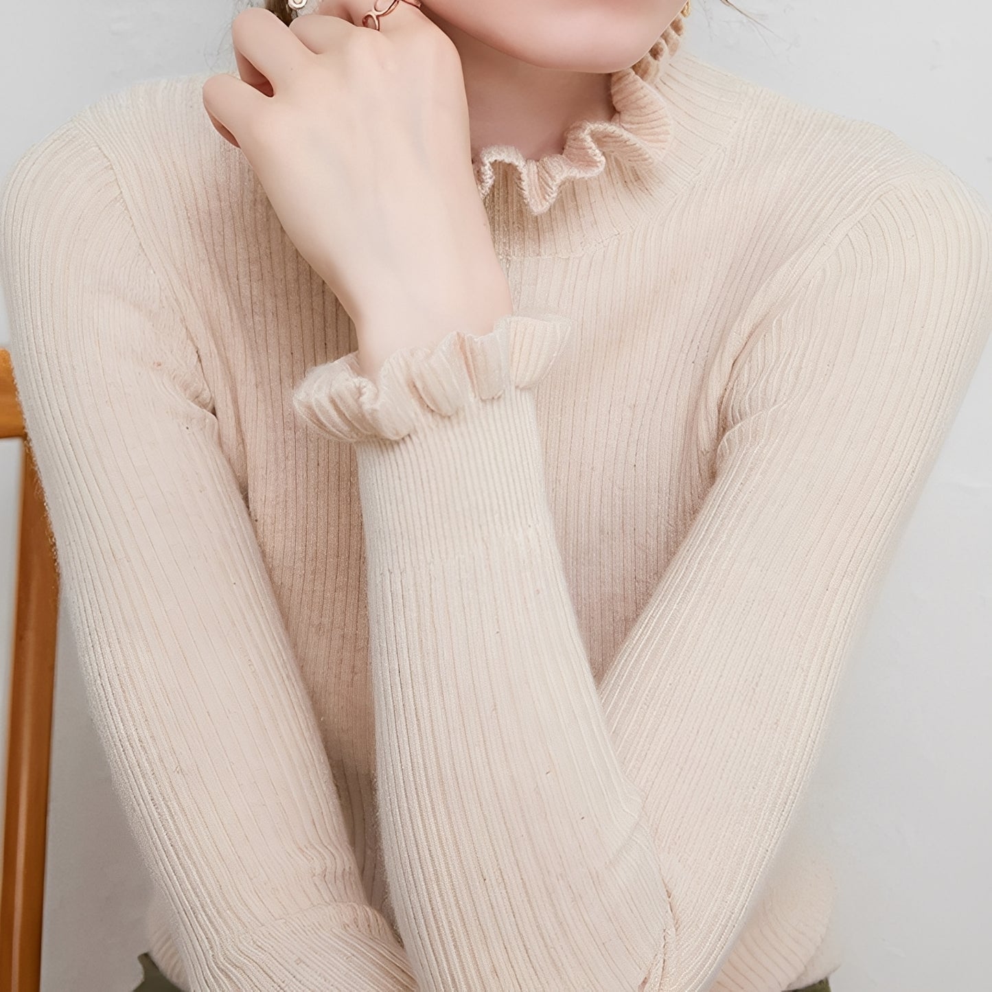 Keitha - Schlank geschnittener Kaschmirpullover für Damen