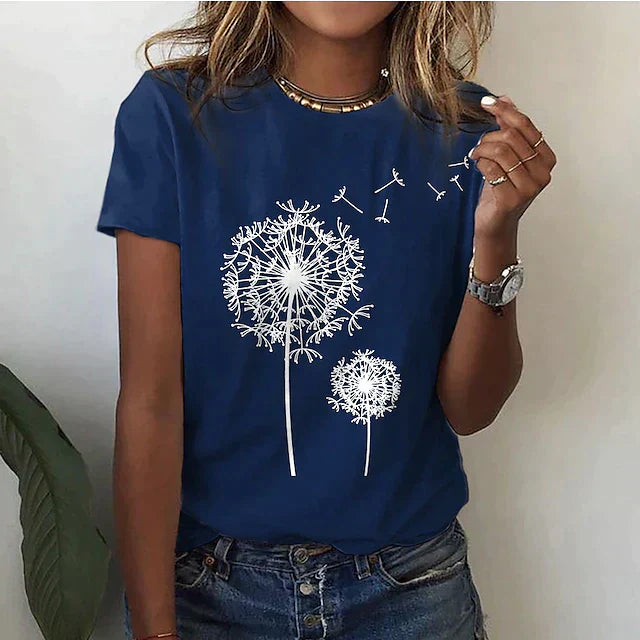 Nianna - Frauen Sommer T-Shirt Kurzarm